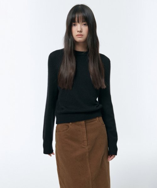 MUSINSA STANDARD WOMAN（ムシンサスタンダードウーマン）の「レディースコーデュロイミディスカート[ライトブラウン]（スカート・レディース・その他・X-SMALL）」の2枚目の写真