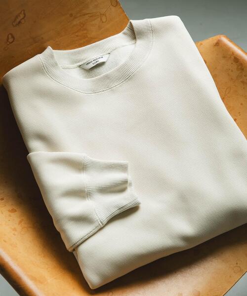 URBAN RESEARCH DOORS（アーバンリサーチドアーズ）の「ワッフルフリースクルーネックプルオーバー（Tシャツ/カットソー・メンズ・グレー/ブラック/アイボリー・MEDIUM/LARGE）」の2枚目の写真