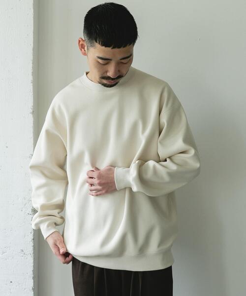 URBAN RESEARCH DOORS（アーバンリサーチドアーズ）の「ワッフルフリースクルーネックプルオーバー（Tシャツ/カットソー・メンズ・グレー/ブラック/アイボリー・MEDIUM/LARGE）」の6枚目の写真