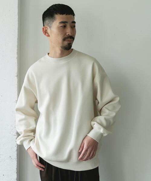 URBAN RESEARCH DOORS（アーバンリサーチドアーズ）の「ワッフルフリースクルーネックプルオーバー（Tシャツ/カットソー・メンズ・グレー/ブラック/アイボリー・MEDIUM/LARGE）」の7枚目の写真