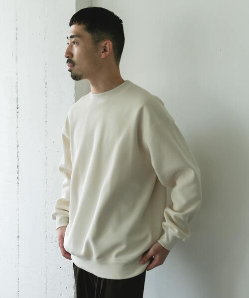 URBAN RESEARCH DOORS（アーバンリサーチドアーズ）の「ワッフルフリースクルーネックプルオーバー（Tシャツ/カットソー・メンズ・グレー/ブラック/アイボリー・MEDIUM/LARGE）」の8枚目の写真