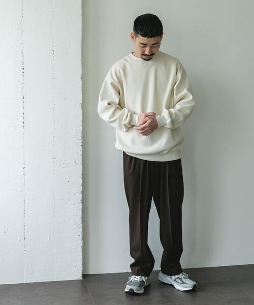 URBAN RESEARCH DOORS（アーバンリサーチドアーズ）の「ワッフルフリースクルーネックプルオーバー（Tシャツ/カットソー・メンズ・グレー/ブラック/アイボリー・MEDIUM/LARGE）」の10枚目の写真