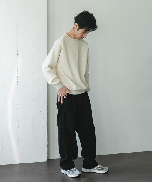 URBAN RESEARCH DOORS（アーバンリサーチドアーズ）の「ワッフルフリースクルーネックプルオーバー（Tシャツ/カットソー・メンズ・グレー/ブラック/アイボリー・MEDIUM/LARGE）」の16枚目の写真