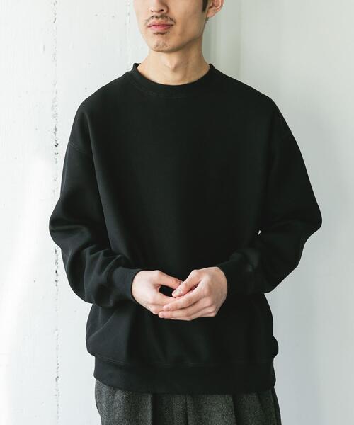 セール】ワッフルフリースクルーネックプルオーバー（Tシャツ