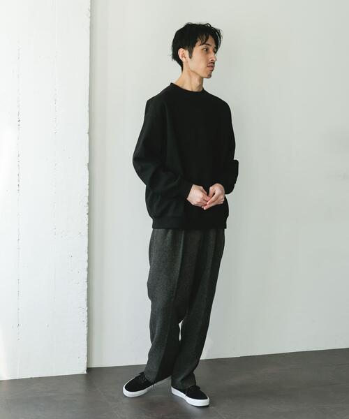 URBAN RESEARCH DOORS（アーバンリサーチドアーズ）の「ワッフルフリースクルーネックプルオーバー（Tシャツ/カットソー・メンズ・グレー/ブラック/アイボリー・MEDIUM/LARGE）」の5枚目の写真