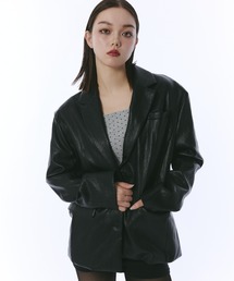 テーラードジャケット（合成皮革/人工皮革）ファッション通販 - ZOZOTOWN