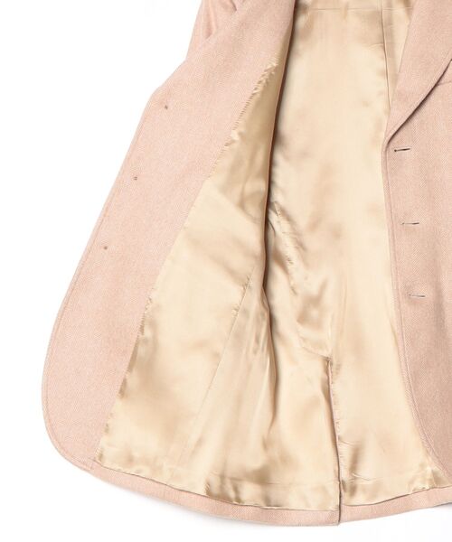 セール】シングルブレステッド ウール ハッキング ブレザー