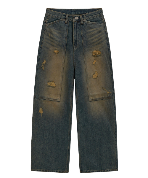 Midnight Move（ミッドナイトムーブ）の「dg add pants (blue)（デニムパンツ・レディース・その他・SMALL/MEDIUM）」の2枚目の写真