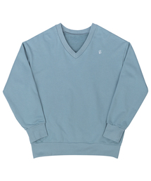 SELITIO（セレティオ）の「オーバーサイズVネックスウェットシャツブルー（スウェット）」