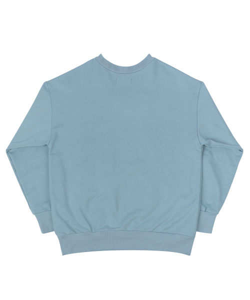 SELITIO(セレティオ)の「オーバーサイズVネックスウェットシャツブルー(スウェット・メンズ・ブルー・SMALL/MEDIUM/LARGE/X-LARGE)」の2枚目の写真