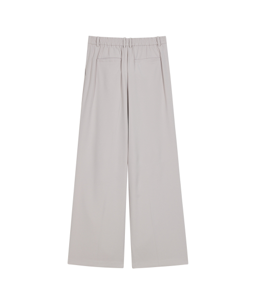 セール】86-IRO269 モノトーンパラシュートワイドパンツライトグレー