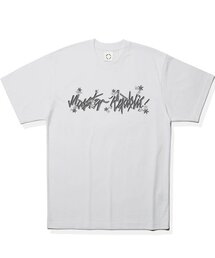 ムーブメント ベーシックフラワー グレーTシャツ ホワイト