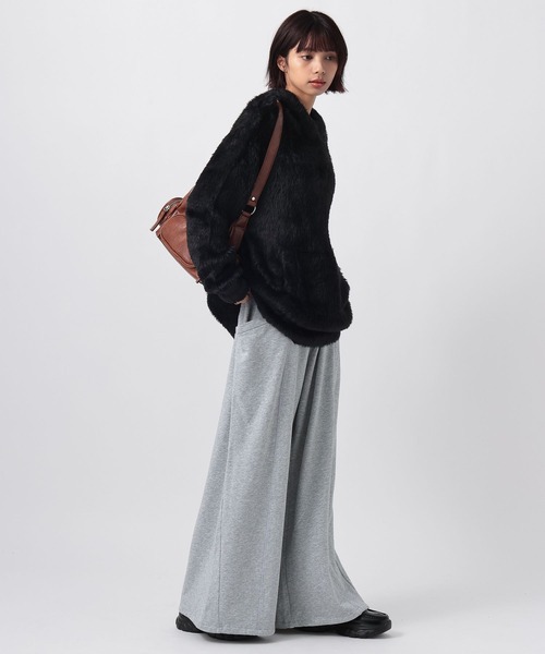 PAGEBOY（ページボーイ）の「デカポウラケパンツ【4color・2size】（スウェットパンツ・レディース・ブラック/グレー/ブラウン/グリーン・SMALL/MEDIUM）」の19枚目の写真