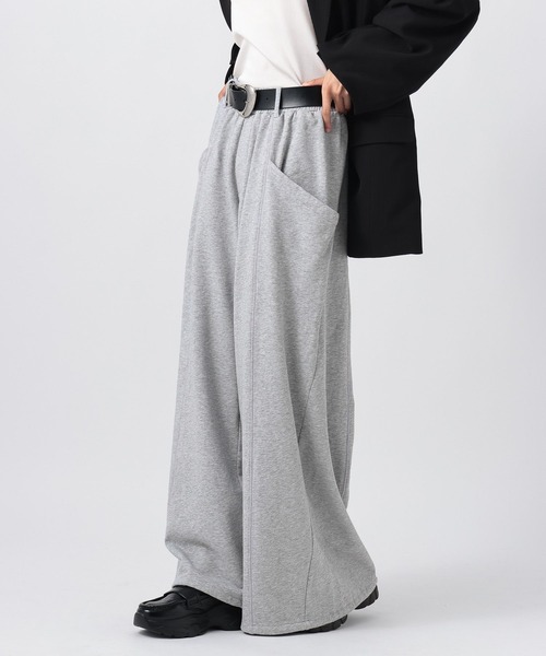 PAGEBOY（ページボーイ）の「デカポウラケパンツ【4color・2size】（スウェットパンツ・レディース・ブラック/グレー/ブラウン/グリーン・SMALL/MEDIUM）」の20枚目の写真