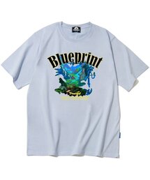 ブループリントグラフィックTシャツ - パープル