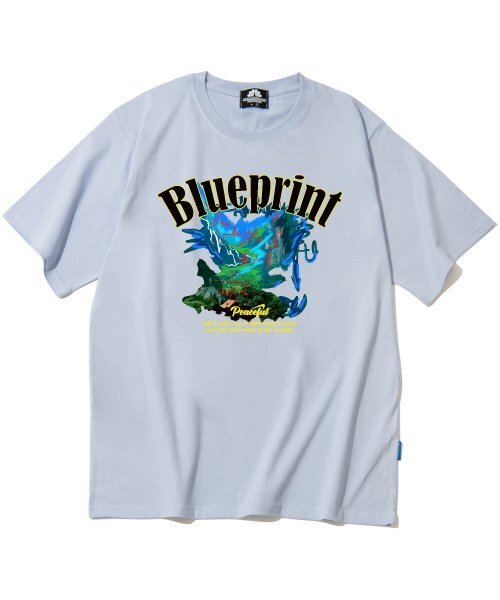 TRIPSHION(トリップション)の「ブループリントグラフィックTシャツ - パープル(Tシャツ/カットソー・メンズ・その他・LARGE/MEDIUM/X-LARGE)」の1枚目の写真