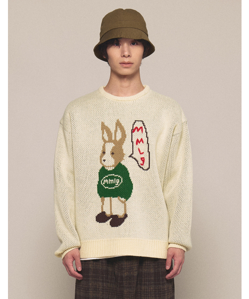 [Mmlg] MELGE TALKING KNIT (IVORY)