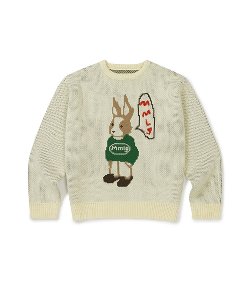 MMLG（エムエムエルジー）の「[Mmlg] MELGE TALKING KNIT (IVORY)（スウェット・レディース・その他・MEDIUM/LARGE/X-LARGE/SMALL）」の2枚目の写真