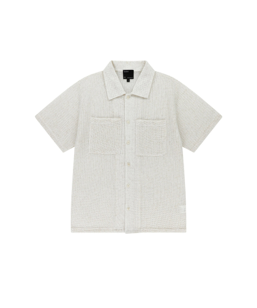 ENDOOR(エンドア)の「Needle crochet 1/2 shirt (ivory bokashi)(シャツ/ブラウス・メンズ・その他・1/2)」の3枚目の写真