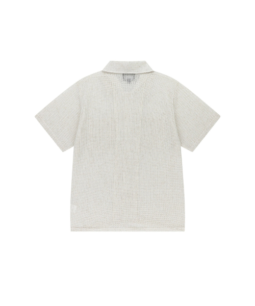 ENDOOR(エンドア)の「Needle crochet 1/2 shirt (ivory bokashi)(シャツ/ブラウス・メンズ・その他・1/2)」の4枚目の写真