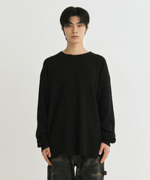 ENDOOR（エンドア）の「Vtg damage long sleeve (black)（Tシャツ/カットソー）」