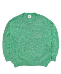 VERSE ONE（バースワン）の「SLUB KNIT SWEATER APPLE GREEN（ニット/セーター）」