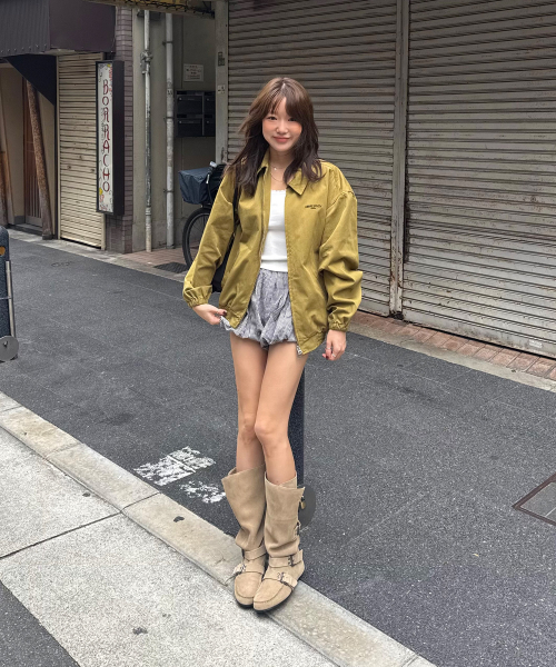 HOMEBODY THINGS(ホームバディ ティングズ)の「HOMEBODY BLOUSON JACKET (OLIVE)(ブルゾン・レディース・その他・FREE)」の4枚目の写真