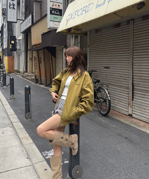 HOMEBODY THINGS(ホームバディ ティングズ)の「HOMEBODY BLOUSON JACKET (OLIVE)(ブルゾン・レディース・その他・FREE)」の6枚目の写真