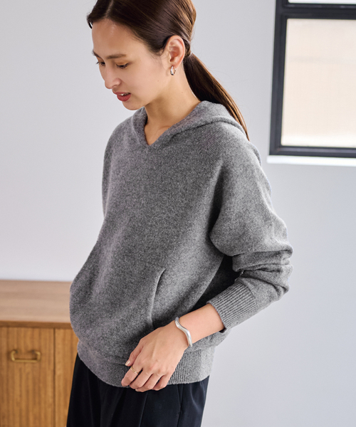 ≪追加≫圧縮ウールフードプルオーバー（ニット/セーター）｜FRAMeWORK