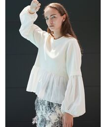 ELENDEEK | タフタペプラムカットソー(Tシャツ/カットソー)