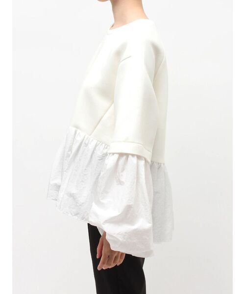 ELENDEEK（エレンディーク）の「タフタペプラムカットソー（Tシャツ/カットソー・レディース・オフホワイト/グレー/ネイビー・FREE）」の19枚目の写真