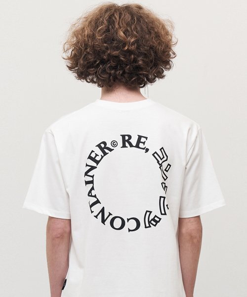 replaycontainer(リプレイコンテナ)の「contents round logo t-shirts (white)(Tシャツ/カットソー・メンズ・その他・FREE)」の1枚目の写真