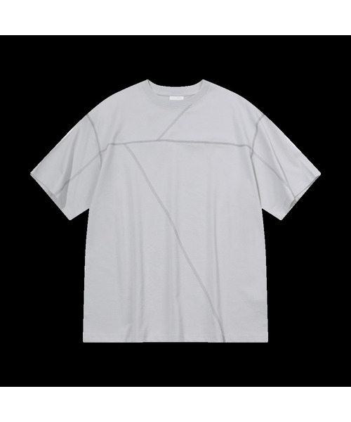 EPISODE UNTITLED(エピソードアンタイトルド)の「アウトティングステッチ半袖Tシャツライトグレー(Tシャツ/カットソー・レディース・その他・2/3)」の1枚目の写真