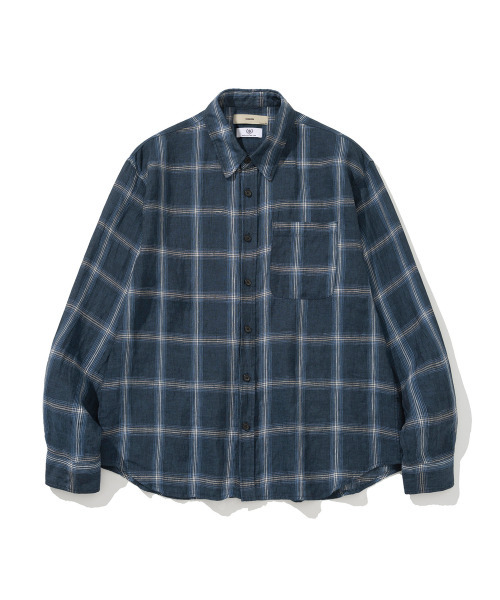 SIIIIDO(シド)の「DONOWITZ BLUE CHECK PURE LINEN SHIRT #1(シャツ/ブラウス・メンズ・その他・1/2/4/3)」の1枚目の写真