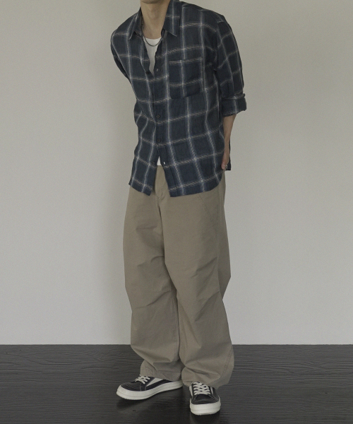 SIIIIDO(シド)の「DONOWITZ BLUE CHECK PURE LINEN SHIRT #1(シャツ/ブラウス・メンズ・その他・1/2/4/3)」の3枚目の写真