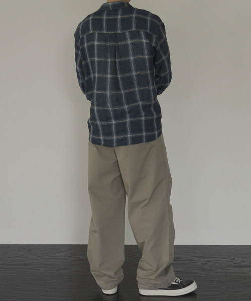 SIIIIDO(シド)の「DONOWITZ BLUE CHECK PURE LINEN SHIRT #1(シャツ/ブラウス・メンズ・その他・1/2/4/3)」の4枚目の写真