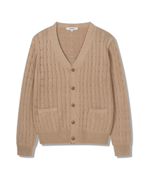 POLYGRAM（ポリグラム）の「クレフティッドポケットケーブルカーディガン - 7カラー（カーディガン/ボレロ）」