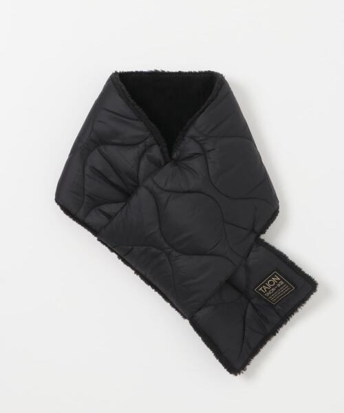 ITEMS URBANRESEARCH（アイテムズ アーバンリサーチ）の「TAION　Reversible Down Scarf（マフラー・メンズ・ブルー系その他/ベージュ系その他/オリーブ/ブラック/カモフラージュ・-）」の8枚目の写真