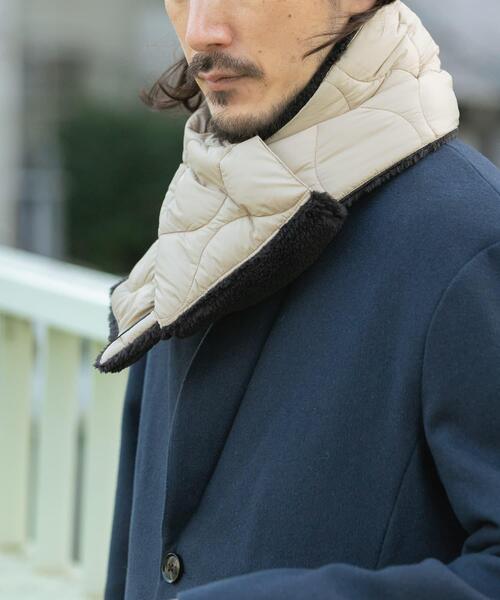 ITEMS URBANRESEARCH（アイテムズ アーバンリサーチ）の「TAION　Reversible Down Scarf（マフラー・メンズ・ブルー系その他/ベージュ系その他/オリーブ/ブラック/カモフラージュ・-）」の11枚目の写真