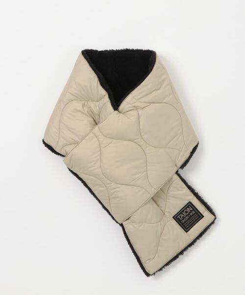 ITEMS URBANRESEARCH（アイテムズ アーバンリサーチ）の「TAION　Reversible Down Scarf（マフラー・メンズ・ブルー系その他/ベージュ系その他/オリーブ/ブラック/カモフラージュ・-）」の15枚目の写真