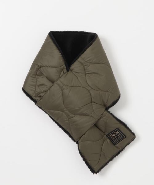 ITEMS URBANRESEARCH（アイテムズ アーバンリサーチ）の「TAION　Reversible Down Scarf（マフラー・メンズ・ブルー系その他/ベージュ系その他/オリーブ/ブラック/カモフラージュ・-）」の18枚目の写真