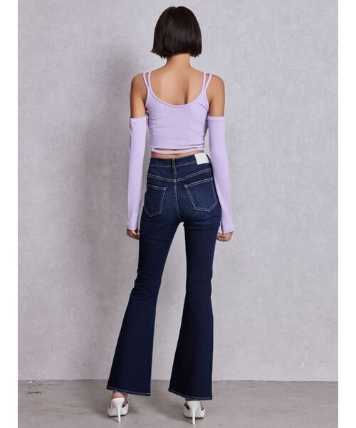 GYDA（ジェイダ）の「ハイウエストBASICフレアデニムパンツ（デニムパンツ・レディース・グレー/インディゴブルー/ライトブルー・X-SMALL/SMALL/MEDIUM）」の20枚目の写真