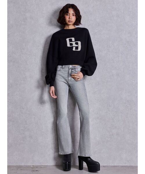 GYDA(ジェイダ)の「ハイウエストBASICフレアデニムパンツ(デニムパンツ・レディース・グレー/インディゴブルー/ライトブルー・X-SMALL/SMALL/MEDIUM)」の22枚目の写真