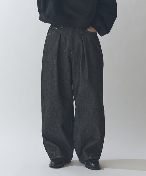 Lui's（ルイス）の「リジットタックバルーンデニムパンツ（デニムパンツ・メンズ・インディゴブルー/ブラック・30/32/34）」の14枚目の写真