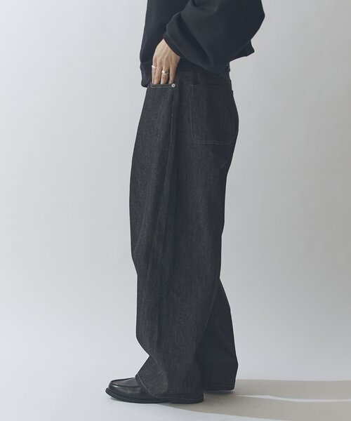 Lui's（ルイス）の「リジットタックバルーンデニムパンツ（デニムパンツ・メンズ・インディゴブルー/ブラック・30/32/34）」の15枚目の写真