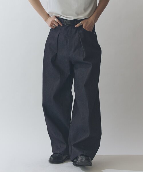 Lui's（ルイス）の「リジットタックバルーンデニムパンツ（デニムパンツ・メンズ・インディゴブルー/ブラック・30/32/34）」の21枚目の写真