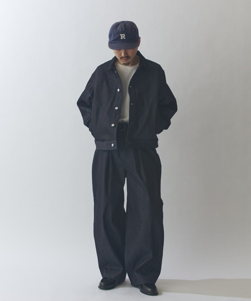 Lui's（ルイス）の「リジットタックバルーンデニムパンツ（デニムパンツ・メンズ・インディゴブルー/ブラック・30/32/34）」の13枚目の写真