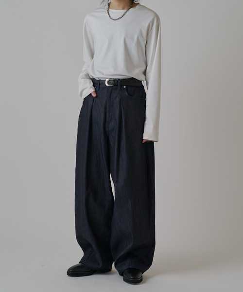 Lui's（ルイス）の「リジットタックバルーンデニムパンツ（デニムパンツ・メンズ・インディゴブルー/ブラック・30/32/34）」の19枚目の写真