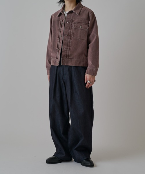 Lui's（ルイス）の「リジットタックバルーンデニムパンツ（デニムパンツ・メンズ・インディゴブルー/ブラック・30/32/34）」の16枚目の写真