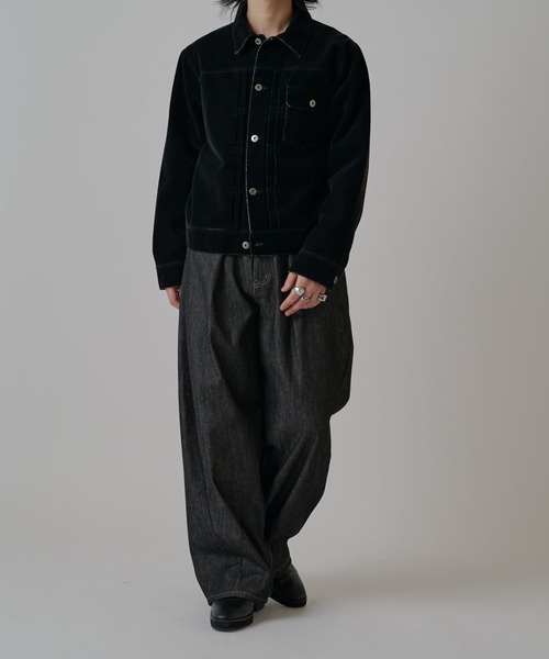 Lui's（ルイス）の「リジットタックバルーンデニムパンツ（デニムパンツ・メンズ・インディゴブルー/ブラック・30/32/34）」の18枚目の写真